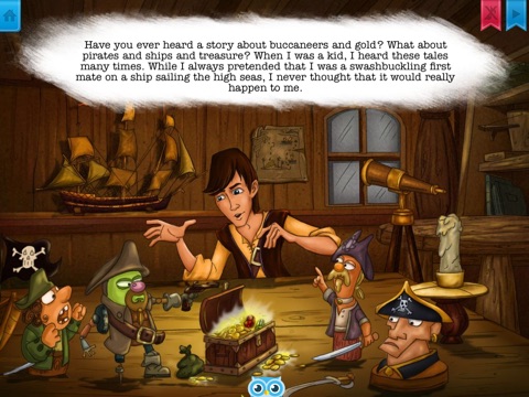 Treasure Island - Another Great Children's Story Book by Pickatale HD screenshot 2