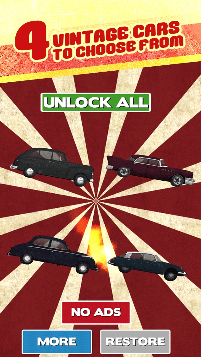 3D Vintage Car Drive Racing Riot Blast Free 1.0 IOS -