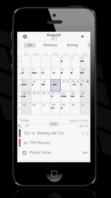 Midnight - The Grid Calendar