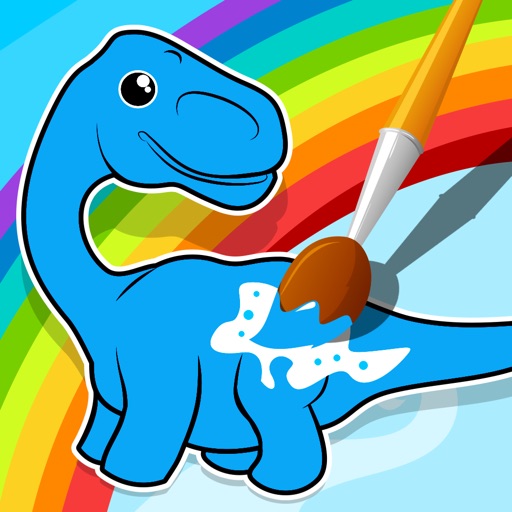 A Dinosaurs Coloring Book for Children: Learn to color with dinos icon