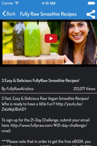 Smoothie Recipes - Ultimate Video Guide screenshot 3