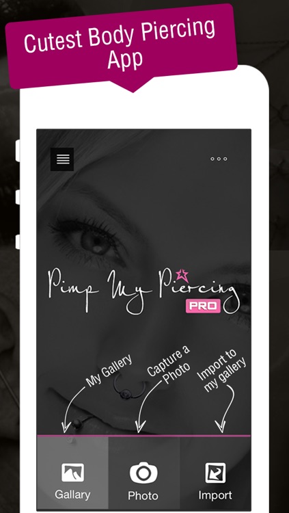 Pimp My Piercing PRO - Virtual Body Piercing Booth - Face Tune App for Your Virtual Face Makeover