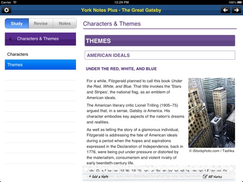 The Great Gatsby York Notes AS and A2 for iPad screenshot 2