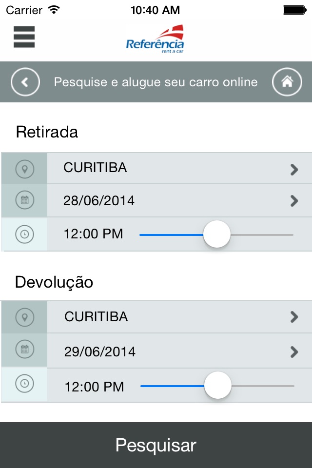 Referência Rent a Car screenshot 2