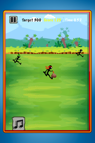 A Stick-man Under Firing Attack: Throw-ing Rocks and Launch-ing Missiles Adventure FREE Game for Kid-s, Teen-s and Adult-s screenshot 4