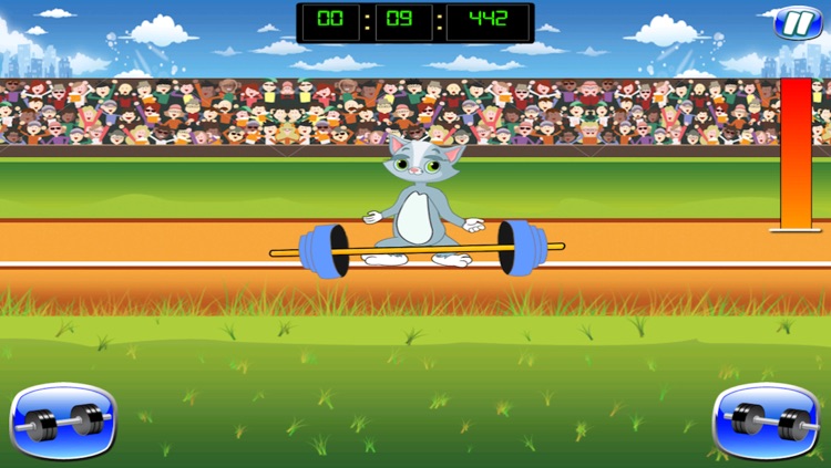 Kitty Weight Lifting Mania - Cat Body Building Racing Challenge Free screenshot-4