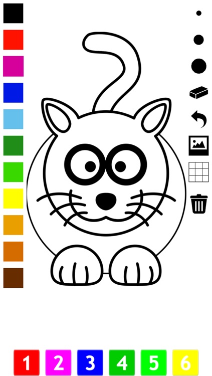 Cat Coloring Book for Little Children: Learn to draw and color cats and kittens screenshot-4