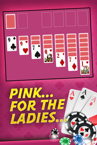 A Solitaire Pink Free Card Game screenshot 2