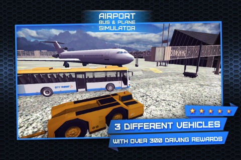 3D Airport Bus and Air-Plane Simulator - Real Driving, Racing & Parking School and Car Test Drive Game screenshot 2