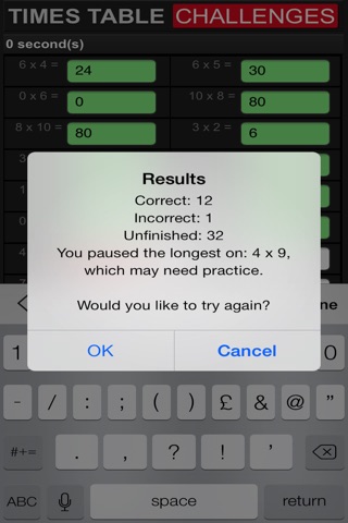 Kids Times Table Challenges screenshot 2