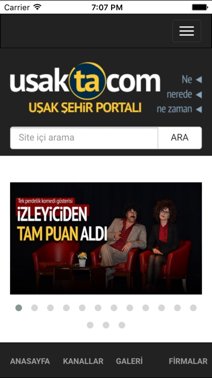 Uşak Şehir Portalı