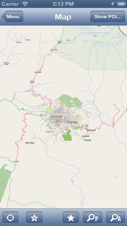 Kathmandu, Nepal Offline Map - PLACE STARS