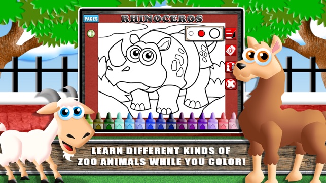 Coloring World: My Zoo Animal Friends Draw & Color Book for (圖2)-速報App