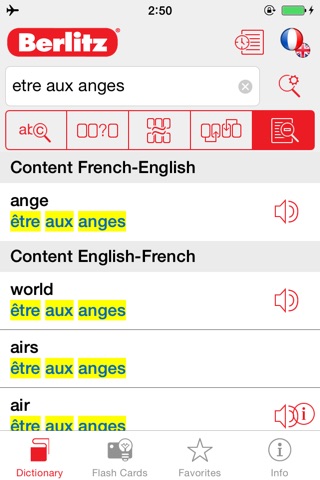 French <-> English Berlitz Standard Talking Dictionary screenshot 3