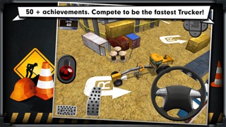 Trucker: Construction Parking Simulator - realistic 3D lorry and truck driver free racing game Screenshot 4