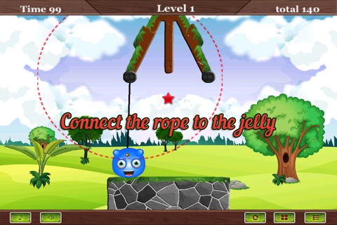 Happy Jelly Hanging Rope Game screenshot 2