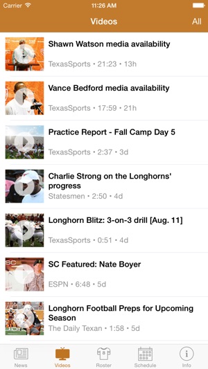 Texas FanGuide - Football News, Roster, Schedule for the Tex(圖2)-速報App