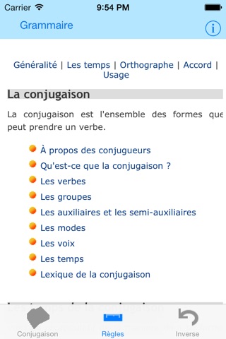 Le Conjugueur screenshot 3