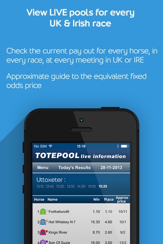 Totepool Live Info screenshot 4