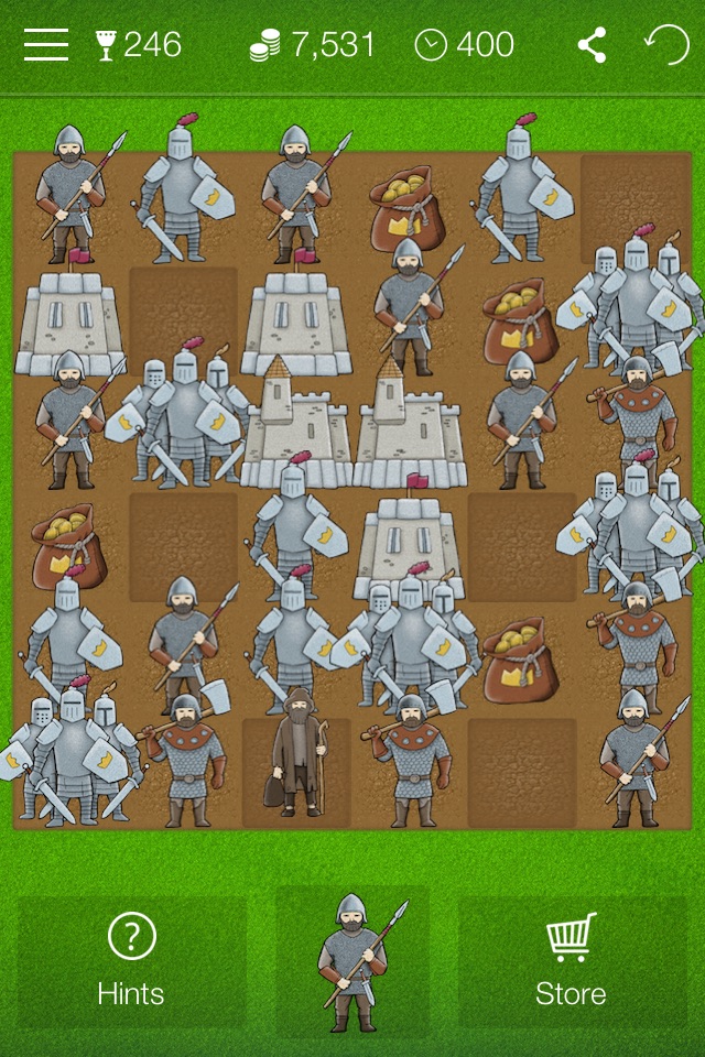 Magic Kingdom - match 3 game with warriors, knights and castles in the middle ages screenshot 3