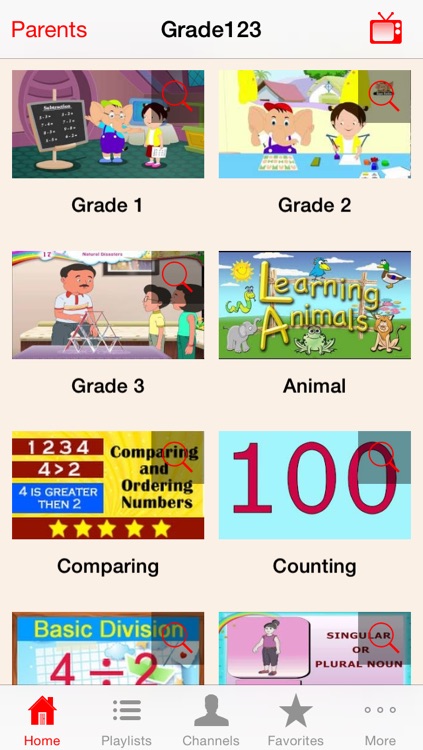 Grade123 - Kids Learning Video Library for 1st Grade, 2nd Grade and 3rd Grade