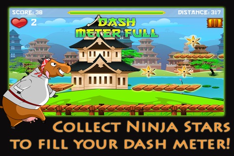 Kung Fu Cow – Run, Jump and Dash with Clumsy Sensei Goat and Nick Piggy screenshot 2