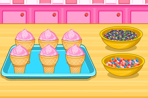 Ice Cream Cone Cupcake Cooking screenshot 3