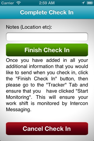 Intercon Messaging's I M OK screenshot 4