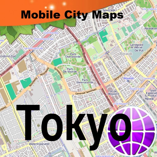 Tokyo Street Map.