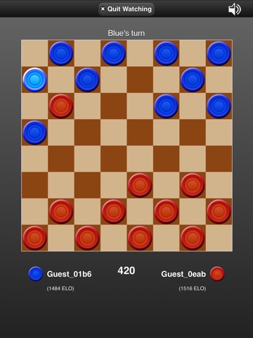 Checkers Online for iPad screenshot 3