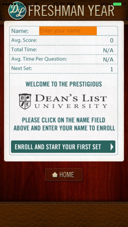 Dean's List Trivia Game