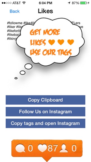 Tags4Likes (Official) Hashtags - Copy and Paste for Instagra(圖3)-速報App