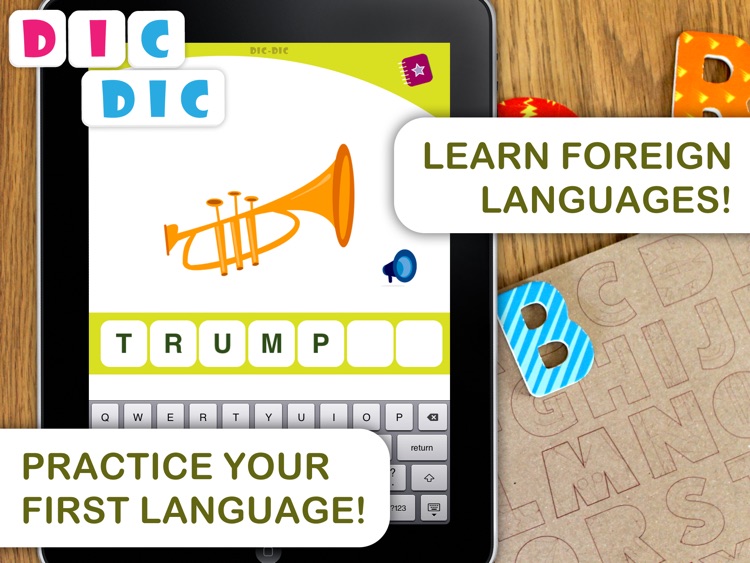 Dic-Dic. Multilingual dictation to practise spelling, writing and sound-letter matching