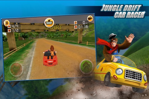 Jungle Drift Car Racer: Wild Animals Fast Racing Circuit Challenge screenshot 3