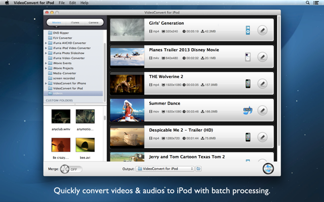 VideoConvert for iPod