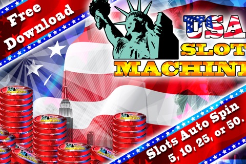 USA Slots Machine - Mega Jackpot Payout of 1,000,000 Coins screenshot 3