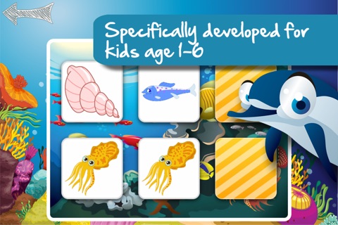 Memo Game Sealife for kids and young toddlers screenshot 2