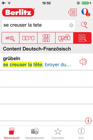 German <-> French Berlitz Mini Talking Dictionary screenshot 3