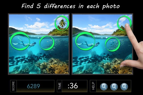 Spot the Difference Image Hunt Puzzle Game - Paradise Edition screenshot 2