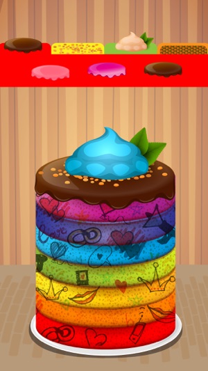 Rainbow Cake Maker - A crazy kitchen christmas cake tower ma(圖2)-速報App