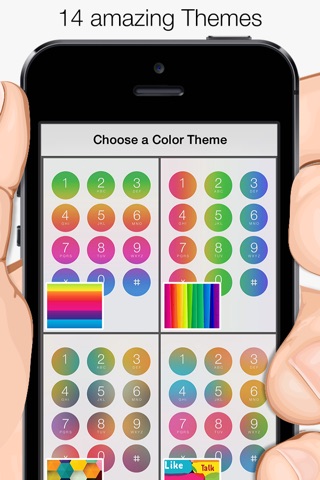 Colorful Phone Keypad Background For Your Native iOS 7 & 7.1 iPhone screenshot 3