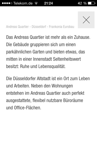 Andreas Quartier Office - Düsseldorf for iPhone screenshot 3