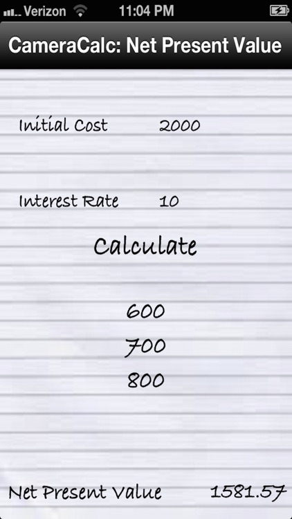Net Present Value (NPV) Financial Calculator screenshot-3