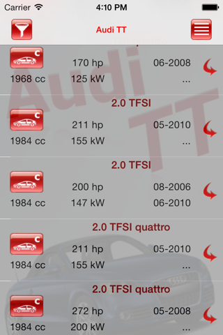 AutoParts  Audi TT screenshot 3