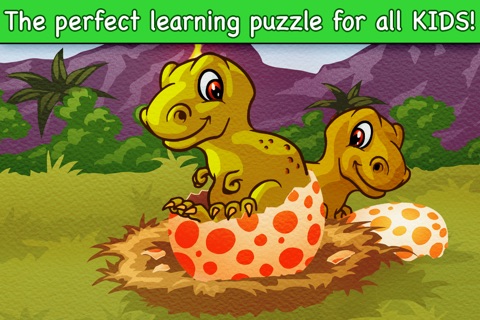 Amazing Dino World Shape Puzzles - The Jurassic Dinosaurs Learning Puzzle For Kids And Toddlers PREMIUM Edition screenshot 2