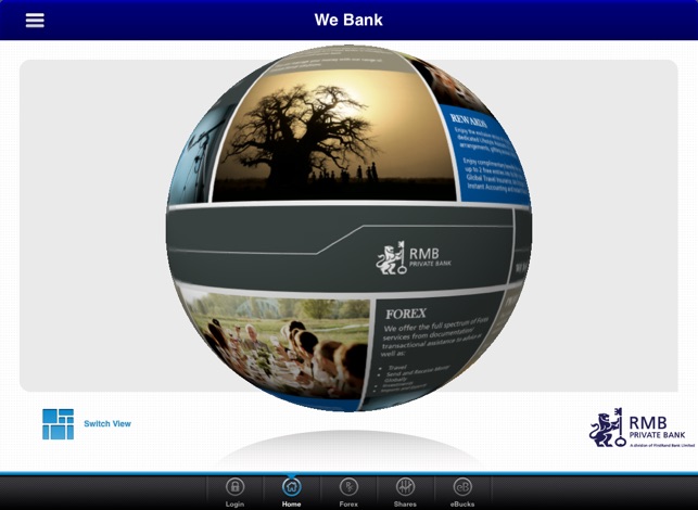 RMB Private Bank App for Tablet