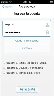 Screenshot 3 Afore Azteca Móvil iphone