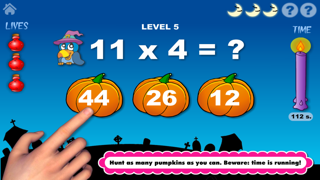 Adventure Basic School Math  · Math Drills Challenge and Halloween Math Bingo Learning Games (Numbers, Addition, Subtraction, Multiplication and Division) for Kids: Preschool, Kindergarten, Grade 1, 2, 3 and 4 by Abby Monkey Screenshot 4