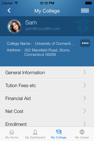 MyColLife screenshot 2