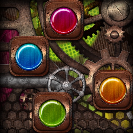 Steampunk Puzzle Matching Panic! iOS App